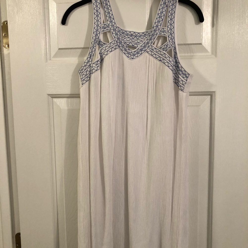 Blue and White dress